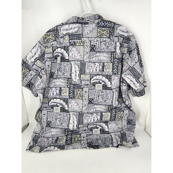 Pride of Hawaii Mens 2xl short sleeve buttondown casual Hawaiian Shirt - Picture 3 of 7